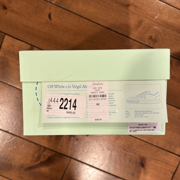 Off-White Low Vulcanized Calf Leather Sneakers in Sand - Picture 16 of 16